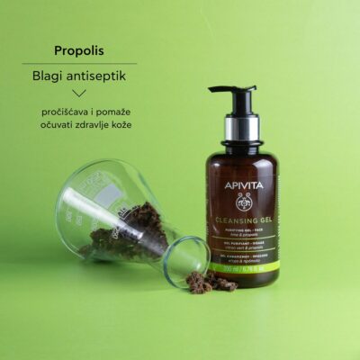 Apivita Gel za umivanje lica masna/mješovita koža