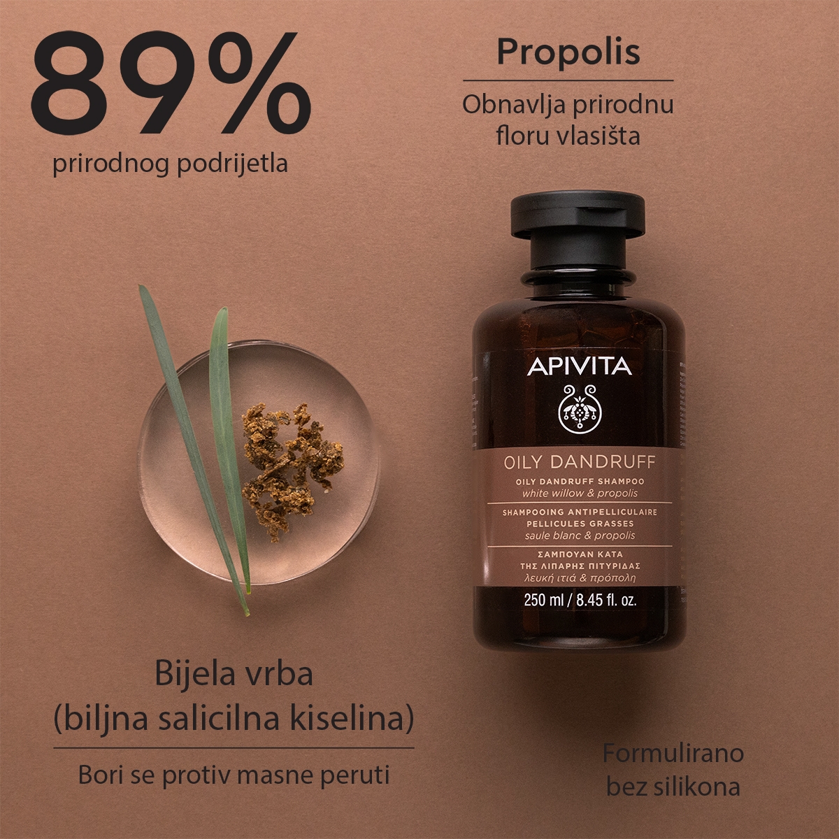 Apivita Šampon protiv masne prhuti