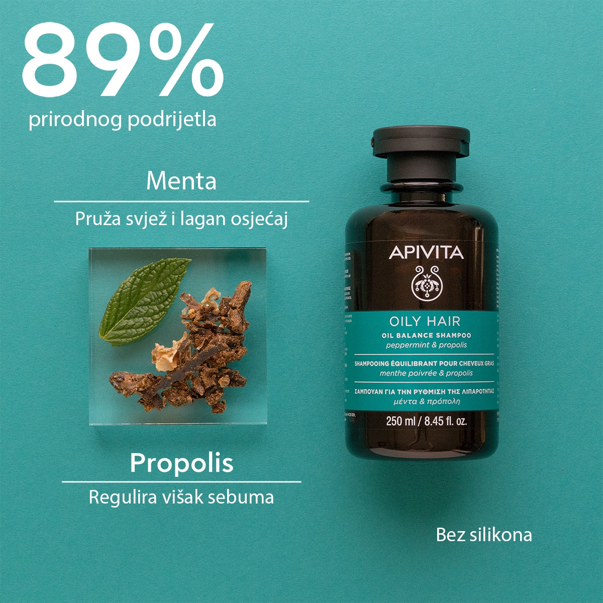 apivita Balans šampon za masnu kosu i vlasište