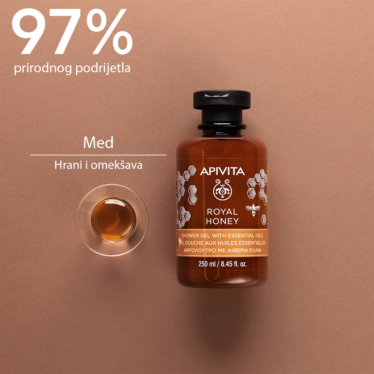 Apivita ROYAL HONEY gel za tuširanje