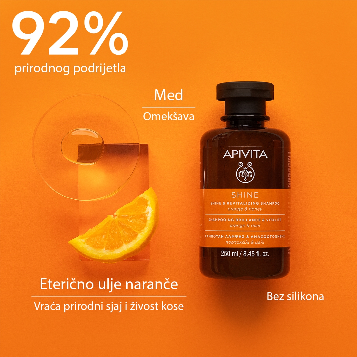 apivita Šampon za sjaj i revitalizaciju