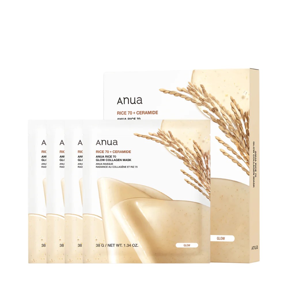 anua Rice 70 Glow Collagen Mask