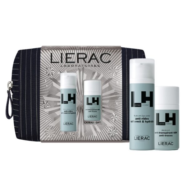 lierac Set Men Anti age fluid + deo roll on