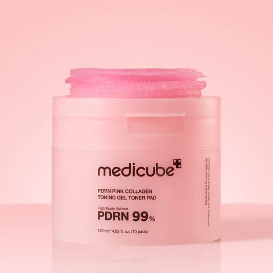 medicube PDRN Pink Collagen Toning Gel Toner Pad