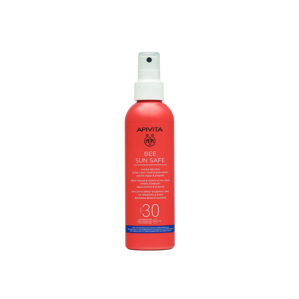 apivita BEE SUN SAFE ULTRA LAGANI SPREJ ZA LICE I TIJELO SPF30