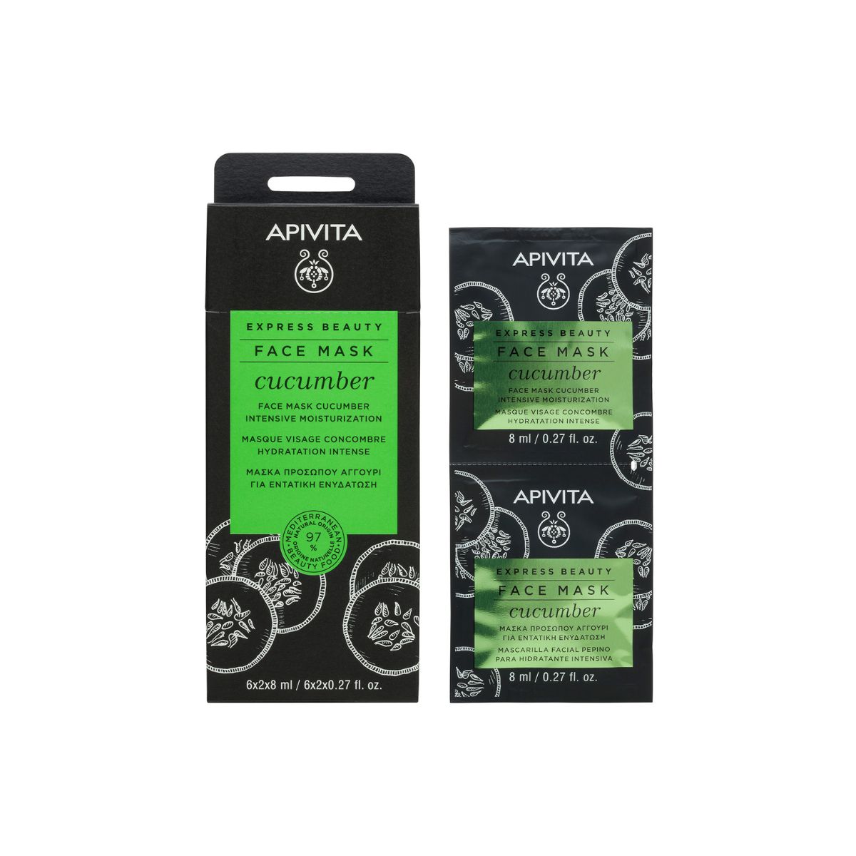 Apivita Express beauty maska za lice s krastavcem