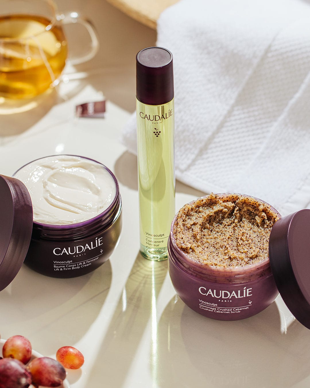 Caudalie Vinosculp cabernet piling za tijelo
