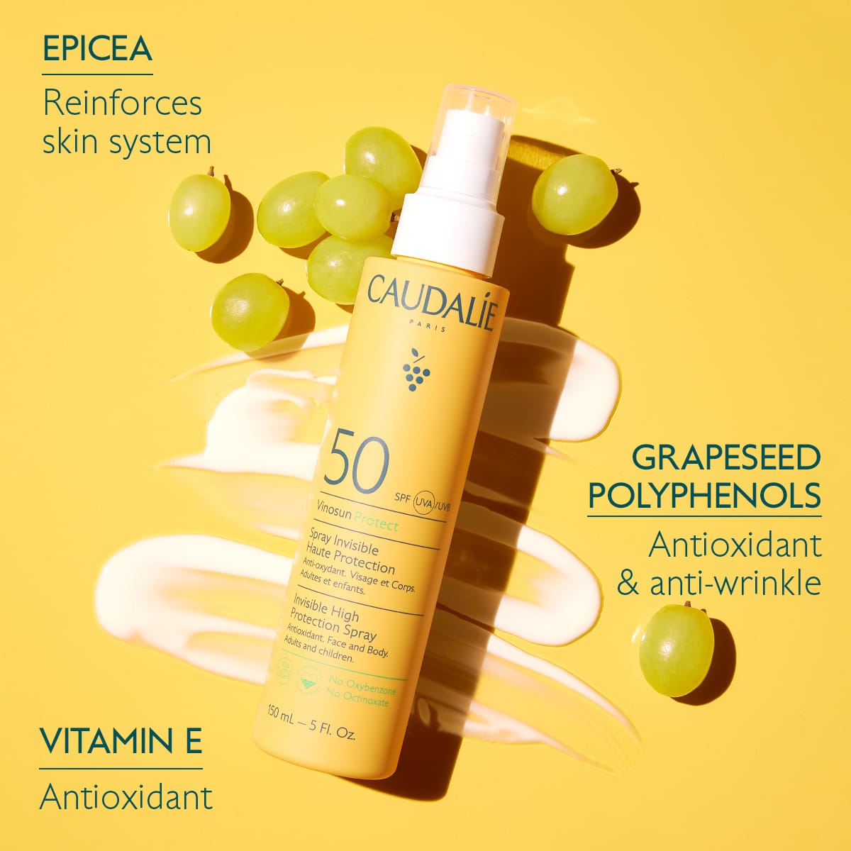 Caudalie Vinosun mlijeko u spreju za zaštitu od sunca SPF 50+